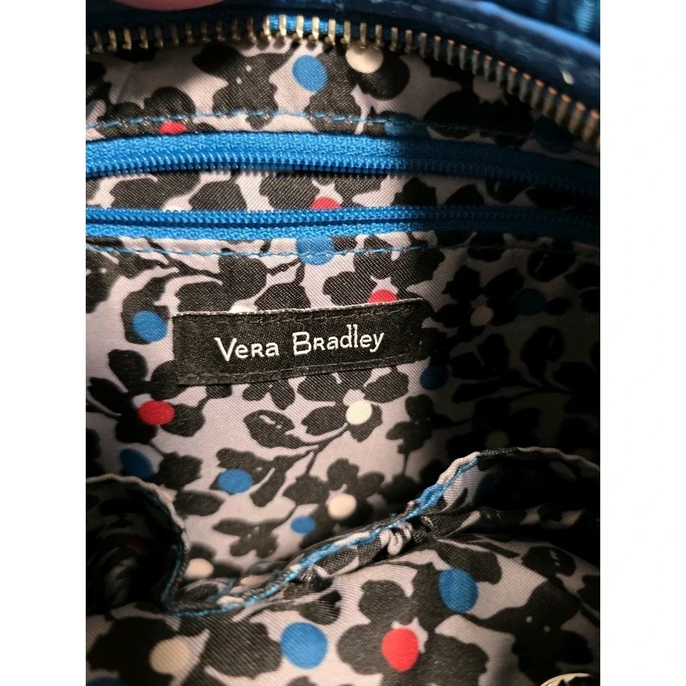 Vera Bradley Carson Hobo Bag Quilted Bahama Bay Teal Crossbody Purse